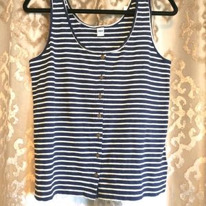 Old Navy Slub-knit Button-front Tank, sz S